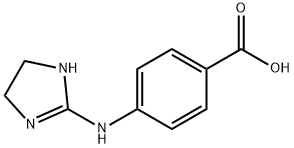 (4-(4,5-dihydro-1H-imidazol-2-yl)amino)benzoic acid,105958-84-7,结构式