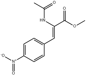 (Z)-METHYL 2-ACETAMIDO-3-(4-NITROPHENYL)ACRYLATE 结构式