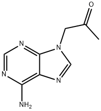 6-氨基-9-(2-丙酮基)嘌呤, 105970-02-3, 结构式