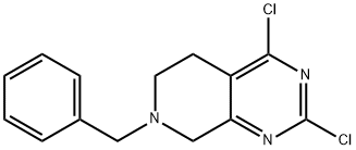 7-苄基-2,4-二氯-5,6,7,8-四氢吡啶并[3,4-D]嘧啶,1059735-34-0,结构式