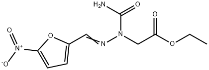Этиловый эфир 2-[1-карбамоил-2-(5-нитрофурфурилиден)гидразино]уксусной кислоты структура