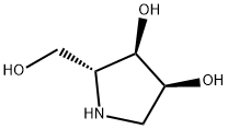 3,4-Pyrrolidinediol, 2-(hydroxymethyl)-, (2R,3R,4S)- Structure