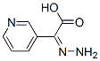 3-Pyridineaceticacid,alpha-hydrazono-,(Z)-(9CI) 结构式