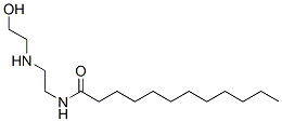 N-[2-[(2-ヒドロキシエチル)アミノ]エチル]ラウリン酸アミド 化学構造式