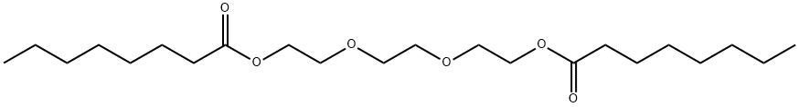 2,2'-[1,2-エタンジイルビス(オキシ)]ビス(エタノールオクタノアート) 化学構造式