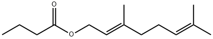 丁酸香叶酯,106-29-6,结构式