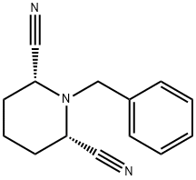 CIS-1-BENZYL-2,6-DICYANOPIPERIDINE Struktur