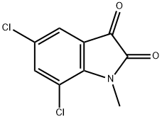 5,7-Dichloro-1-methyl-1H-indole-2,3-dione Struktur