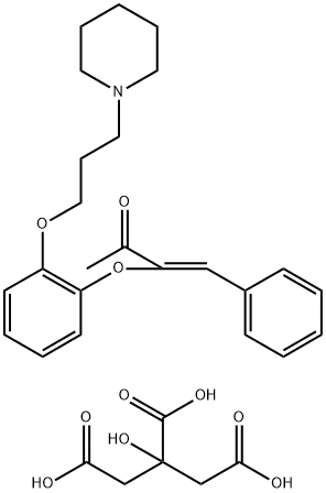 (Z)-4-Phenyl-3-(2-(3-piperidinopropoxy)phenoxy)-3-buten-2-one citrate  (1:1) 化学構造式
