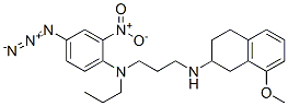 8-methoxy-2-(N-n-propyl-N-3-(2-nitro-4-azidophenyl)aminopropyl)aminotetralin 结构式