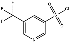 5-(三氟甲基)吡啶-3-磺酰氯 结构式