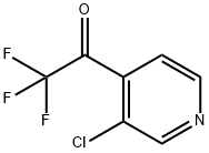 1-(3-chloropyridin-4-yl)-2,2,2-trifluoroethanone Struktur