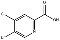 5-溴-4-氯甲酸吡啶, 1060802-25-6, 结构式
