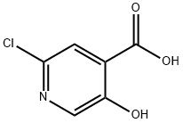 2-chloro-5-hydroxypyridine-4-carboxylic acid Struktur