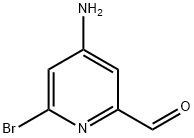 6-溴-4-氨基吡啶-2-甲醛, 1060809-66-6, 结构式