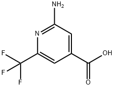 2-Amino-6-(trifluoromethyl)isonicotinic acid Structure