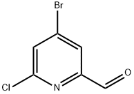 4-bromo-6-chloropicolinaldehyde Struktur
