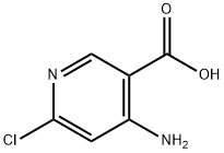 3-Pyridinecarboxylic acid, 4-aMino-6-chloro- Struktur