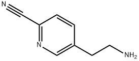 2-Pyridinecarbonitrile, 5-(2-aminoethyl)- 化学構造式