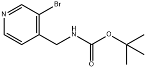 ((3-溴吡啶-4-基)甲基)氨基甲酸叔丁酯, 1060813-11-7, 结构式