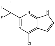 4-chloro-2-(trifluoroMethyl)-7H-pyrrolo[2,3-d]pyriMidine Struktur