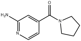4-(1-吡咯羰基)-2-吡啶胺 结构式