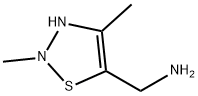 N-methyl-1-(4-methyl-1,2,3-thiadiazol-5-yl)methanamine Struktur