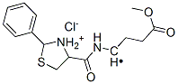methyl 4-[(2-phenyl1-thia-3-azoniacyclopentane-4-carbonyl)amino]butano ate chloride,106086-23-1,结构式