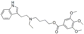 3,4,5-Trimethoxybenzoic acid 4-[ethyl[2-(1H-indol-3-yl)ethyl]amino]butyl ester Structure