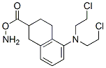 2-Naphthalenecarboxylic acid, 2-amino-5-(bis(2-chloroethyl)amino)-1,2, 3,4-tetrahydro-, (+-)-,106114-32-3,结构式