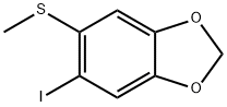 1,3-Benzodioxole, 5-iodo-6-(Methylthio)- Struktur