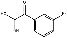 3-ブロモフェニルグリオキサール HYDRATE 化学構造式