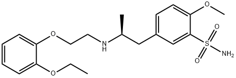 (+)-タムスロシン 化学構造式