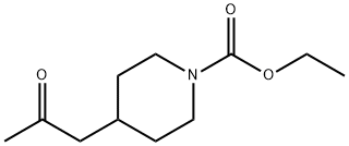 1-Piperidinecarboxylic acid, 4-(2-oxopropyl)-, ethyl ester,106140-40-3,结构式