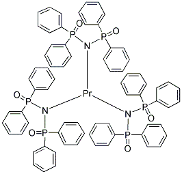 三[N-(二苯基氧膦基)-P,P-二苯基次膦酰胺-O,O`]镨,106150-44-1,结构式