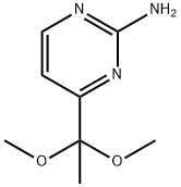 4-(1,1-Dimethoxyethyl)pyrimidin-2-amine Struktur