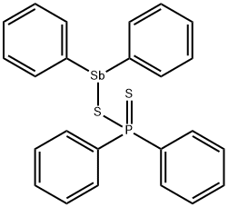 diphenylantimony diphenyldithiophosphinate Struktur