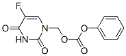 1-(phenoxycarbonyloxymethyl)-5-fluorouracil 化学構造式