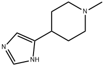 4-(1H-IMIDAZOL-4-YL)-1-METHYL-PIPERIDINE 化学構造式