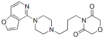 4-[4-[4-(フロ[3,2-c]ピリジン-4-イル)ピペラジン-1-イル]ブチル]-3,5-モルホリンジオン 化学構造式