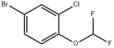 4-BROMO-2-CHLORO-1-(DIFLUOROMETHOXY)BENZENE, 1062614-42-9, 结构式