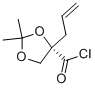 1,3-Dioxolane-4-carbonyl chloride, 2,2-dimethyl-4-(2-propenyl)-, (S)- (9CI) 化学構造式