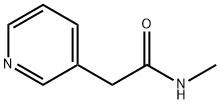 3-Pyridineacetamide,N-methyl-(6CI,9CI) 化学構造式