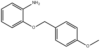 BenzenaMine, 2-[(4-Methoxyphenyl)Methoxy]-,106272-20-2,结构式