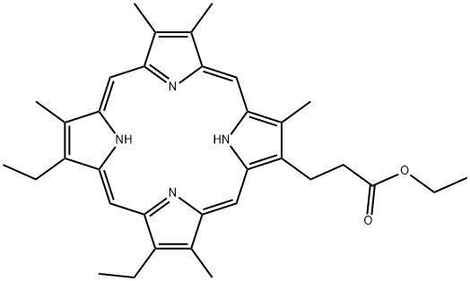 METHYLPYRROPORPHYRIN XXI ETHYL ESTER,106283-63-0,结构式