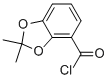1,3-Benzodioxole-4-carbonyl chloride, 2,2-dimethyl- (9CI) 化学構造式
