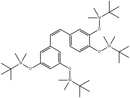 Tetra-O-(tert-butyldimethyl)silyl cis-Piceatannol|(Z)-[[4-[2-[3,5-二[[(叔丁基)二甲基硅烷基]氧基]苯基]乙烯基]-1,2-亚苯基]二(氧基)]二[(叔丁基)二甲基硅烷]