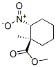 Cyclohexanecarboxylic acid, 1-methyl-2-nitro-, methyl ester, trans- (9CI) Structure