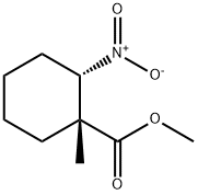 Cyclohexanecarboxylic acid, 1-methyl-2-nitro-, methyl ester, cis- (9CI),106334-37-6,结构式