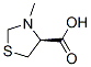 4-Thiazolidinecarboxylicacid,3-methyl-,(S)-(9CI) Structure